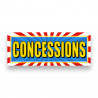 CONCESSIONS Vinyl Banner with Optional Sizes (Made in the USA)