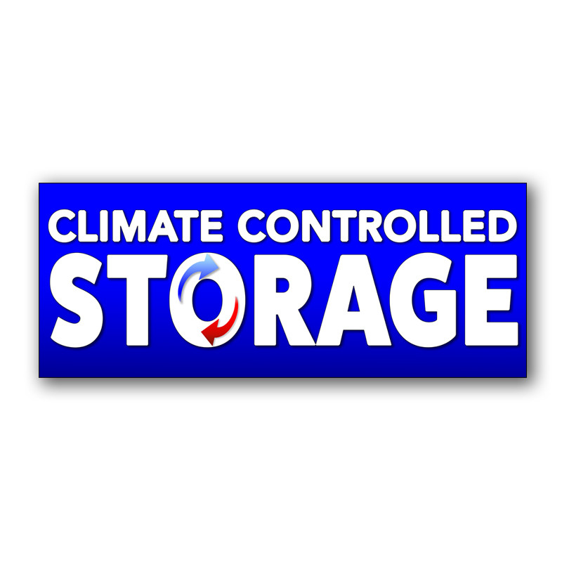 Climate Controlled Storage Vinyl Banner with Optional Sizes (Made in the USA)