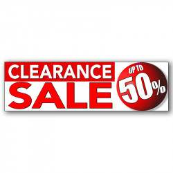 Clearance Sale Vinyl Banner...