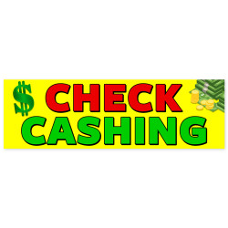 Check Cashing Vinyl Banner...