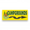 Campgrounds Right Arrow Vinyl Banner with Optional Sizes (Made in the USA)