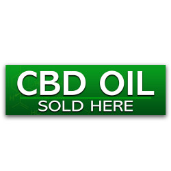 CBD Oil Vinyl Banner with...