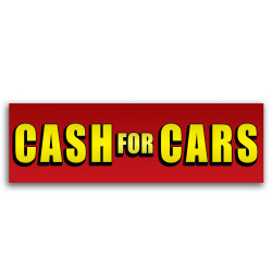 Cash For Cars Vinyl Banner...