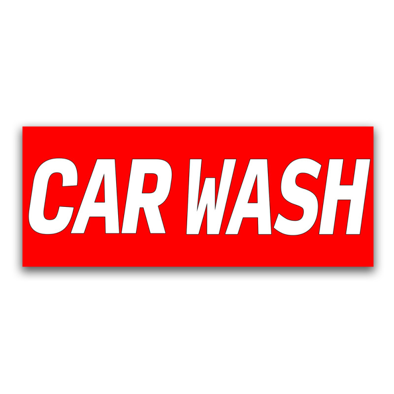 Car Wash Vinyl Banner with Optional Sizes (Made in the USA)