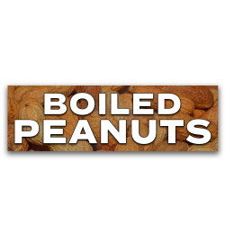 Boiled Peanuts Vinyl Banner...