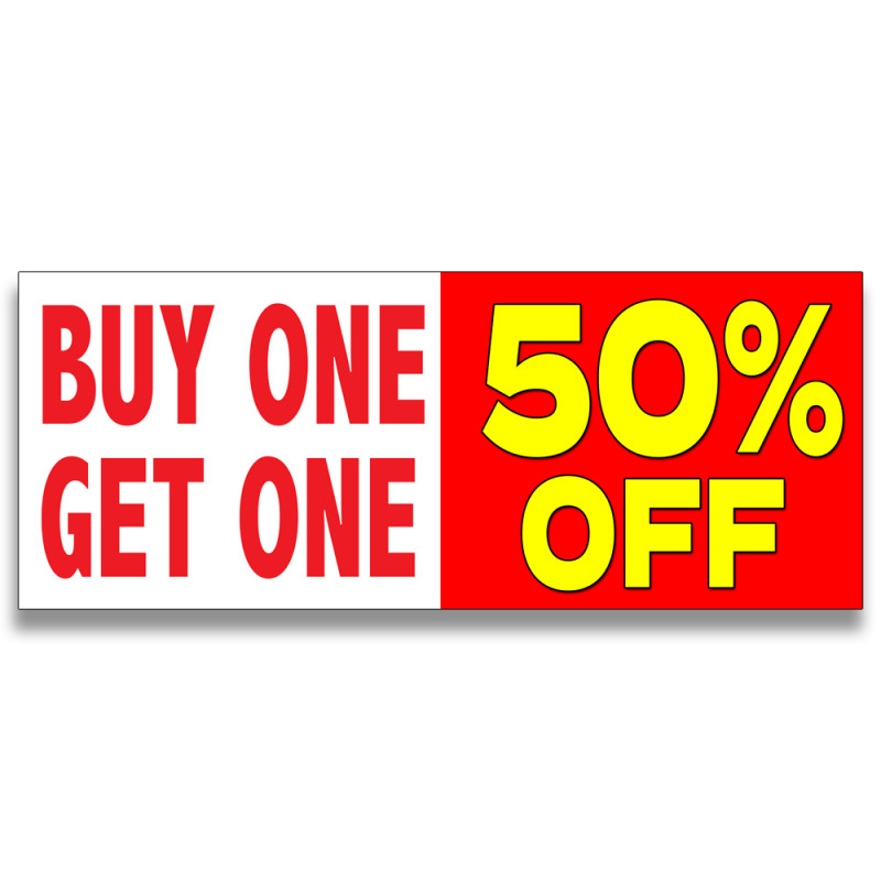 Buy one Get One 50%OFF Vinyl Banner with Optional Sizes (Made in the USA)