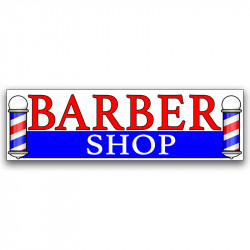 BARBER SHOP Vinyl Banner...