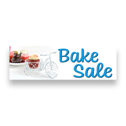 BAKE SALE Vinyl Banner with...