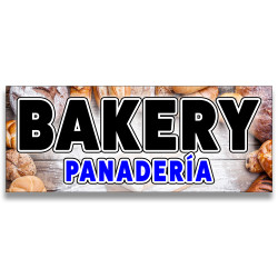 Bakery/ Panadería Vinyl Banner with Optional Sizes (Made in the USA)