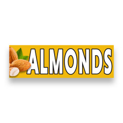 ALMONDS Vinyl Banner with...