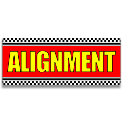 Alignment Vinyl Banner with Optional Sizes (Made in the USA)