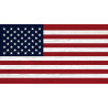 US Flag Pattern Vintage White Wood Look Vinyl Banner 33" x 60" Vinyl Banner (Made in the USA)