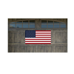 US Flag 21" x 40" Magnetic Garage Banner For Steel Garage Doors