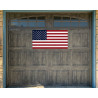 US Flag Vintage Wood Look 21" x 40" Magnetic Garage Banner For Steel Garage Doors