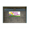 Happy Easter 21" x 47" Garage Banner for Steel Garage Doors