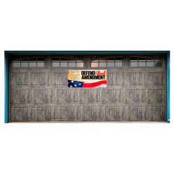 Defend The 2nd Amendment 21" x 47" Magnetic Garage Banner For Steel Garage Doors