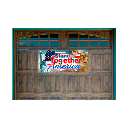 Stand Together America 21" x 47" Magnetic Garage Banner For Steel Garage Doors