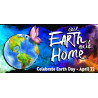 Earth Day - Our Earth Our Home Magnetic 42" x 84" Garage Banner For Steel Garage Doors