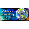 Nurses Change the World  21" x 47" Magnetic Garage Banner For Steel Garage Doors