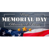 Memorial Day Magnetic 42" x 84" Garage Banner For Steel Garage Doors