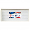 Happy 4th of July 42" x 84" Garage Banner For Steel Garage Doors