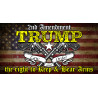 Trump 2nd Amendment 21" x 40" Magnetic Garage Banner For Steel Garage Doors