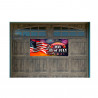 Happy 4th of July (Fireworks) 21" x 47" Magnetic Garage Banner For Steel Garage Doors