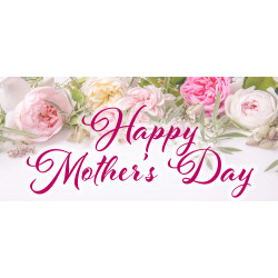 Happy Mother's Day 21" x 47" Magnetic Garage Banner For Steel Garage Doors