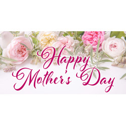 Happy Mothers Day Magnetic 42" x 84" Garage Banner For Steel Garage Doors