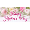 Happy Mothers Day Magnetic 42" x 84" Garage Banner For Steel Garage Doors