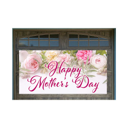 Happy Mothers Day Magnetic 42" x 84" Garage Banner For Steel Garage Doors