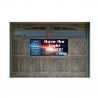 I AM the Light of the World (John 8:12) 21" x 47" Magnetic Garage Banner For Steel Garage Doors