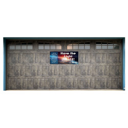 I AM the Light of the World (John 8:12) 21" x 47" Magnetic Garage Banner For Steel Garage Doors