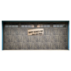 Happy Father's Day 21" x 47" Magnetic Garage Banner For Steel Garage Doors