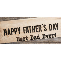 Happy Father's Day 21" x 47" Magnetic Garage Banner For Steel Garage Doors