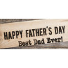 Happy Father's Day 21" x 47" Magnetic Garage Banner For Steel Garage Doors