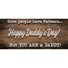 Happy Daddy's Day 21" x 47" Magnetic Garage Banner For Steel Garage Doors