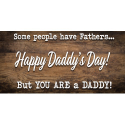 Happy Daddy's Day 42" x 84" Magnetic Garage Banner For Steel Garage Doors