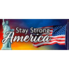 Stay Strong America 21" x 47" Magnetic Garage Banner For Steel Garage Doors