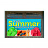 Happy Summer 42" x 84" Magnetic Garage Banner For Steel Garage Doors