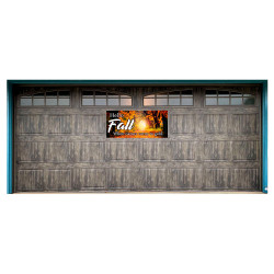 Hello Fall 21" x 47" Magnetic Garage Banner For Steel Garage Doors