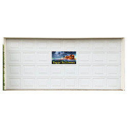 Happy Halloween 21" x 47" Magnetic Garage Banner For Steel Garage Doors