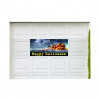 Happy Halloween 21" x 47" Magnetic Garage Banner For Steel Garage Doors