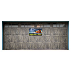 Happy Halloween 21" x 47" Magnetic Garage Banner For Steel Garage Doors