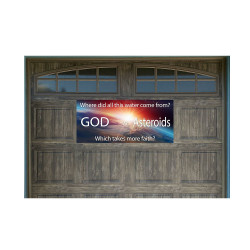 God vs Ateroids 21" x 47"...