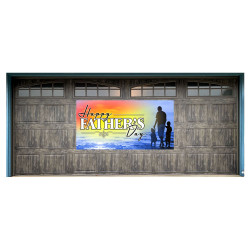 Happy Fathers Day 42" x 84" Magnetic Garage Banner For Steel Garage Doors