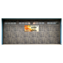 Thanksgiving - Give Thanks to the Lord  21" x 47" Magnetic Garage Banner For Steel Garage Doors