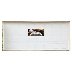 Happy Fathers Day (All Star) 21" x 47" Magnetic Garage Banner For Steel Garage Doors