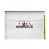 Chicago Skyline - Chiago City Flag - Welcome Home 21" x 42" Magnetic Garage Banner For Steel Garage Doors