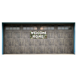 Welcome Home! Camouflage 21" x 47" Magnetic Garage Banner For Steel Garage Doors